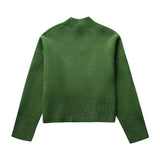 Spring Style Loose Rib Sweater 5755007 Knitted Half Skirt Suit-Outfit