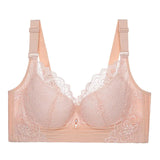 Plus Size Wireless Bras for Women Push Up Bra Sexy Underwear Lace Lingerie Femme C D E