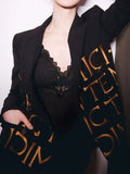 Fashion Women's Blazer Notched Collar Double Breasted Long Sleeve Embroidery Suit Jackets Female Autumn 2023 New