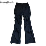 Joggers Women Sweatpants Streetwear Hip-hop Folds Pants Fashion Korean Loose Casual Trousers Pantalon Femme Y2k Clothes-Outfit