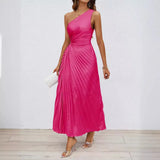 Women's 2026 Summer New French One-Shoulder Collar Folding Folding
