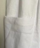 Loose High Waist Button Linen Trousers
