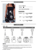 Top Print Sexy Skirt Elastic Waist Mini Skirt Black Off Shoulder Sleeveless Dress 2022 Fashion One-Line Neck Sexy