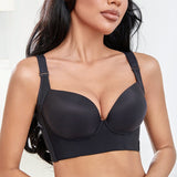 Plus Size Push Up Bras Women Deep Cup Bra Hide Back Fat Underwear Shaper Incorporated Full Back Coverage