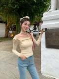 Xixi 13 Lines 2025 Spring New Word Three-Dimensional Flowers In Repair Knitted Sweater