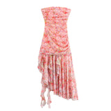 Women's Clothing 2025 Summer New Fashion Irregular Printing Net Tsets