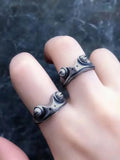 vintage bangle ring with frog