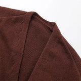 Color V-Neck Long Sleeve Open Shirt Long Sleeve Autumn And Winter Knitted Comfortable Casual Sweater