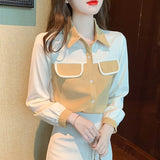chic ladies shirts Fashion printing women blouses 2022 Spring autumn causal Long sleeve blouses mujer