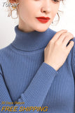 Winter Women Turtleneck Sweater Basic Knitted Soft Pullovers Cashmere Jumpers For Women Fashion Elastic Warm