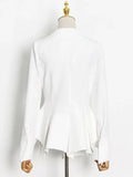 New Clothing For Female Patchwork Pearls Button V Neck Long Sleeve Ruffles Slim Blouses Female 2022 Spring