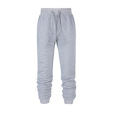 Fashion Brand Men Solid Color Sweatpants Men's Simple Slim Wild Trousers Spring New Drawstring Casual Pants