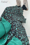 Women Skirts High Waist Loose Floral Jupe Korean Chic Elegant Long Skirt 2023 Faldas Mujer De Mujer Women's