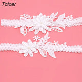 Garters Embroidery Floral Sexy Garters For Women/Bride Thigh Ring Bridal Leg Garter Elastic