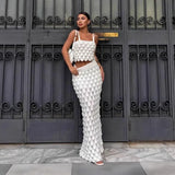 East New Women's Fashion Sling Two Sets Of Scales Designed Sweet Spicy Half-Dress Set