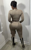 Party Sexy Fitted Crop Top and Pants 2PC