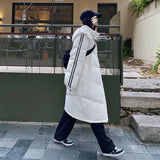 Winter Coat Women X-length Puffer Hood Bomber Basic Jackets Long Female Coat Loose Parka Plus Size Hoodies Outerwear Snow