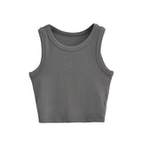 Base Vests 2024 Summer New Fashion Sexy Women's Crop Tops Sling Vest Camis-Outfit