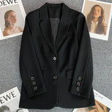 Toloer Suit Jacket Female 2024 Spring And Autumn New Style Casual Texture Fried Street Suit Korean Version Suit Jacket Suit-Outfit