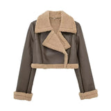And Winter New Double-Sided Short Jacket Jacket 4341806-Outfit