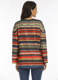spring European and American printed knitted cardigan thin coat loose coat