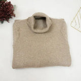 Knitted Dress Autumn Winter New Chic Turtleneck Long Sleeve Button Bandage Dresses Korean Elegant OL Robe