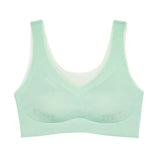 Plus Size Bras for Women Ultra Thin Seamless Underwear Wire Free Vest Active Bra with Pad M to