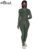 Lucky Label 2 Two Piece Set Women Outfits Activewear Fitness Elastic Crop Top Leggings Women Matching Set Tracksuit