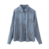 Street Style Beaded Embroidered Shirt With Beaded Embroidered Pants In Spring 2024-Outfit