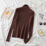 Winter Pullover Turtleneck Women Sweaters 2022 Cashmere Warm Slim Tops Sweater Knitted Jumper Solid Soft Pull Femme