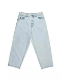 Y2K Polar Boy Jeans Hip-Hop Cartoon Pattern Loose Harajuku High Waist Wide Pants-Outfit