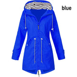 Winter Windbreaker Jacket Coat Lightweight Oversized Hooded Zipper Outdoor Coat Hiking Clothes Female Waterproof