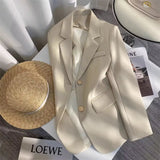 Toloer Color Suit Jacket Female 2024 Spring New Spring And Autumn Design Sense Fried Street Clothes Popular Suit Women-Outfit