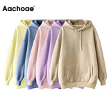 Casual Solid Hooded Hoodies Women Batwing Long Sleeve Plus Size Sweatshirts Autumn Pullover Pure Fashion Tops
