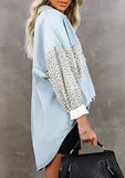 Leopard Print Long Sleeve Loose