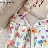 Crop Tops 2023 Women's Clothing Summer Sweet Sling Vest Tanks Backless Tunic Zipper Y2k Top Ropa Mujer Korean Sexy