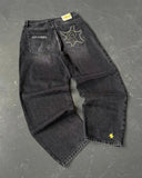 Clothes, Jeans, Y2K Pants, Hip-Hop Letters, Baggy Jeans, Men's Fashion.-Outfit