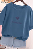 100% Cotton L-5XL T Shirt Plus Size Tshirt Short Sleeve Cartoon Women Top Summer Sweet Couple O Neck Oversized T