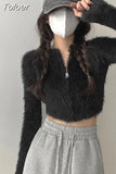 Cardigan Woman Y2k Tops 2023 Ropa Mujer O-neck Long Sleeve Tunic Sueter Fashion Korean Knitted Cropped Sweaters Pull