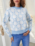 Ribbed Trim Crewneck