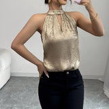 Cuff Neckerle Loaf Side Draw Rope Long-Sleeved Shirt Men And Women In Net Red Personality Court Shirt