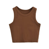 Base Vests 2024 Summer New Fashion Sexy Women's Crop Tops Sling Vest Camis-Outfit