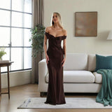 New Women's Temperament Sexy Bareback Dress With A Chest And A Shoulder Fashion