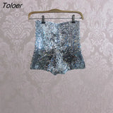 Jazz stage dress female singer sequins slim high waist