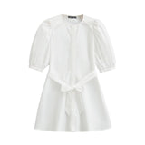 Women's Fashion Leisure Simplicity Sufflinked Sleeve