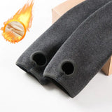 Warm Fleece Lined Super Thick Warm Leggings Women Winter Spandex Ribbed Slim Pattern Leggins Winter High Waist Basic