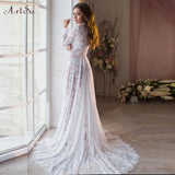 Women Lace Long Dress Sexy Elegant V-Neck Long Sleeve Bodycon Summer Party Maxi Dresses Clothing Female Vestidos