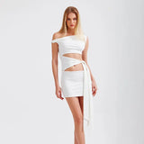 Women's Clothing 2025 Spring And Summer New Solid Color Collar Sexy Hollow Collar With Body-Body-Body-Body-Paired
